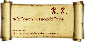 Németh Kleopátra névjegykártya